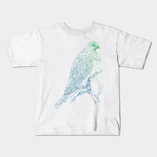 Mr Kereru, New Zealand wood pigeon Kids T-Shirt